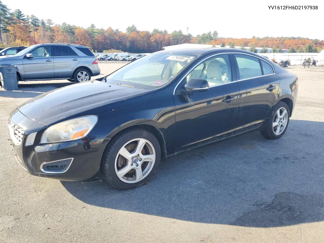 VOLVO S60 2013, VIN YV1612FH6D2197938