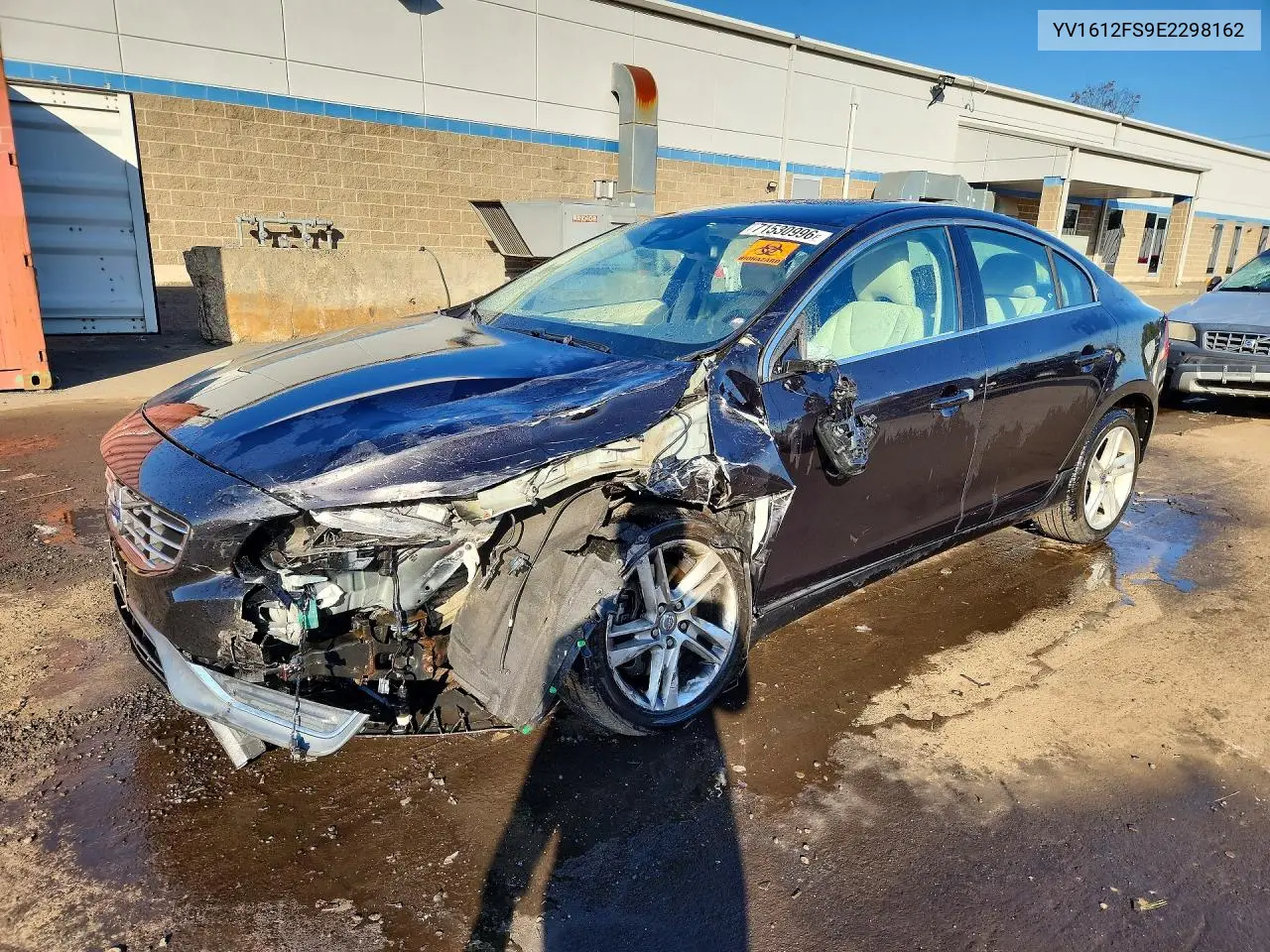 VOLVO S60 2014, VIN YV1612FS9E2298162