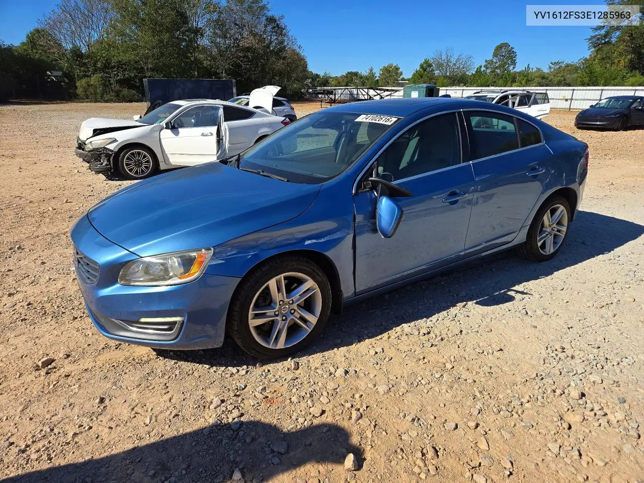 VOLVO S60 2014, VIN YV1612FS3E1285963