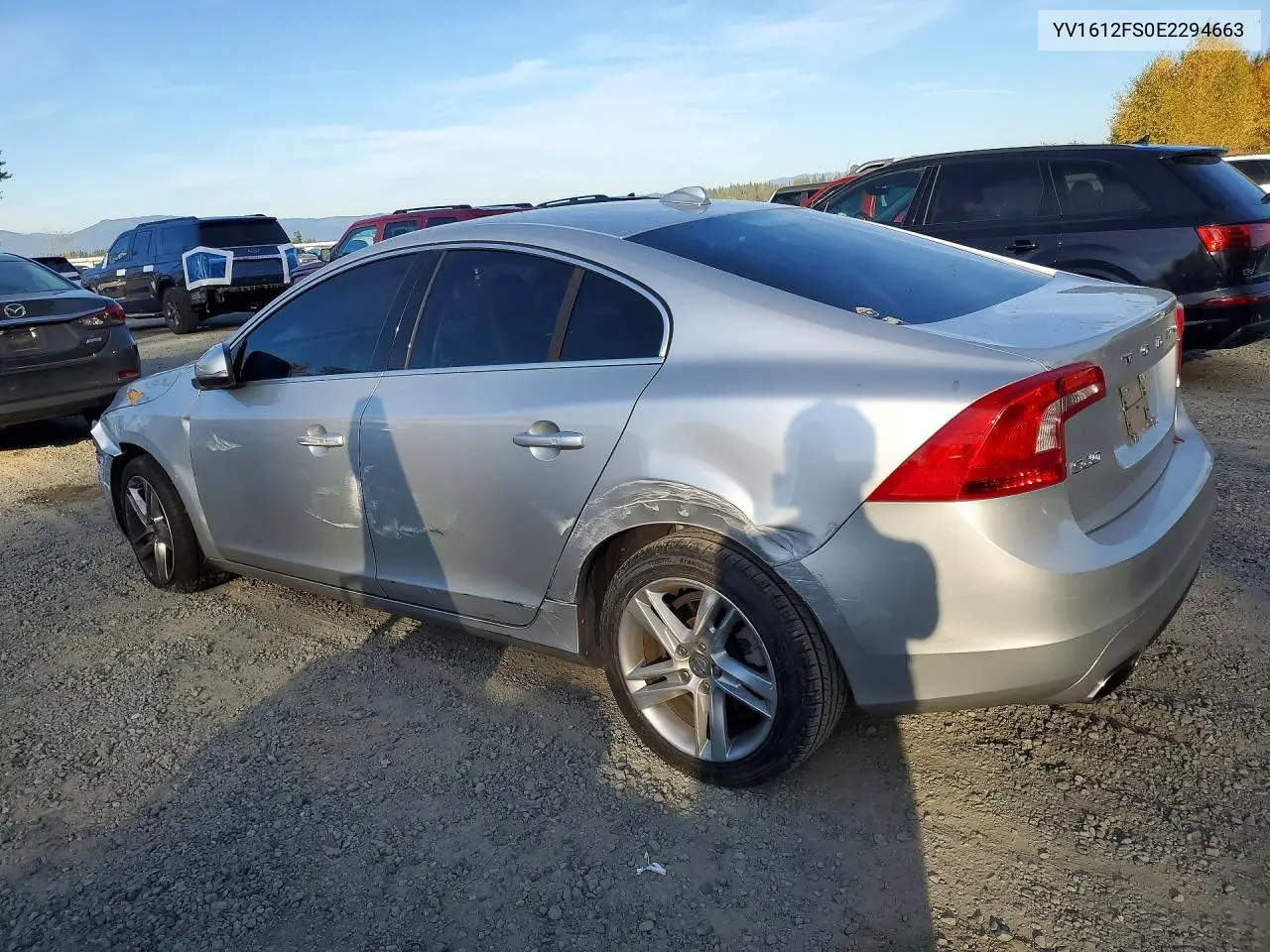 2014 VOLVO S60 VIN YV1612FS0E2294663 — фото 2