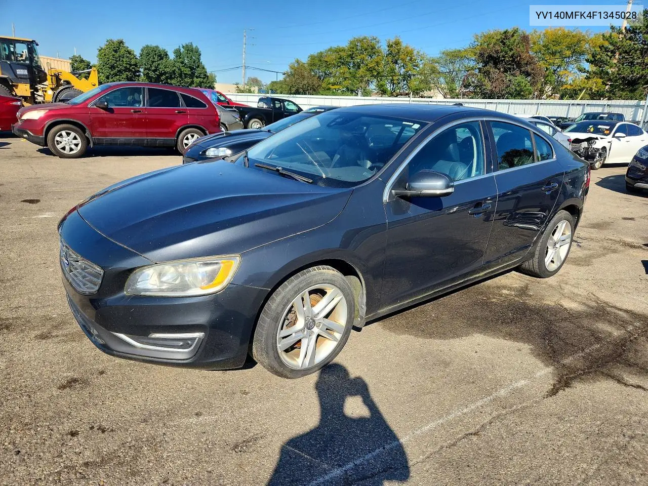 VOLVO S60 2015, VIN YV140MFK4F1345028
