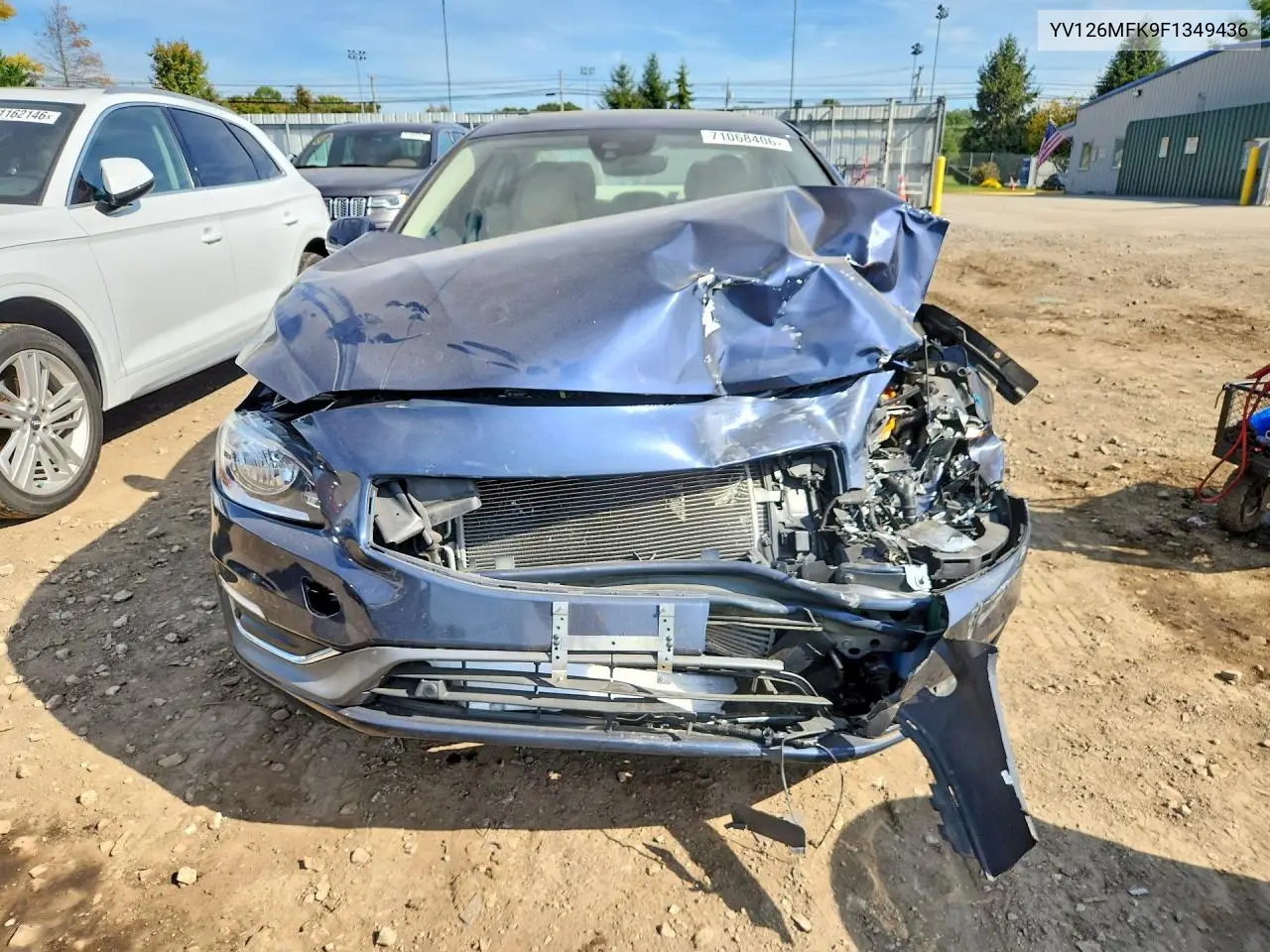 2015 VOLVO S60 VIN YV126MFK9F1349436 — фото 5