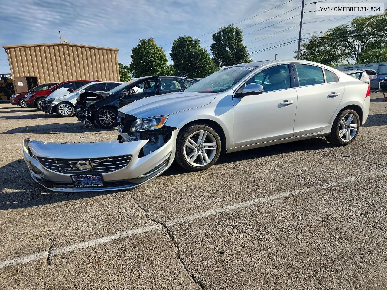 VOLVO S60 2015, VIN YV140MFB8F1314834
