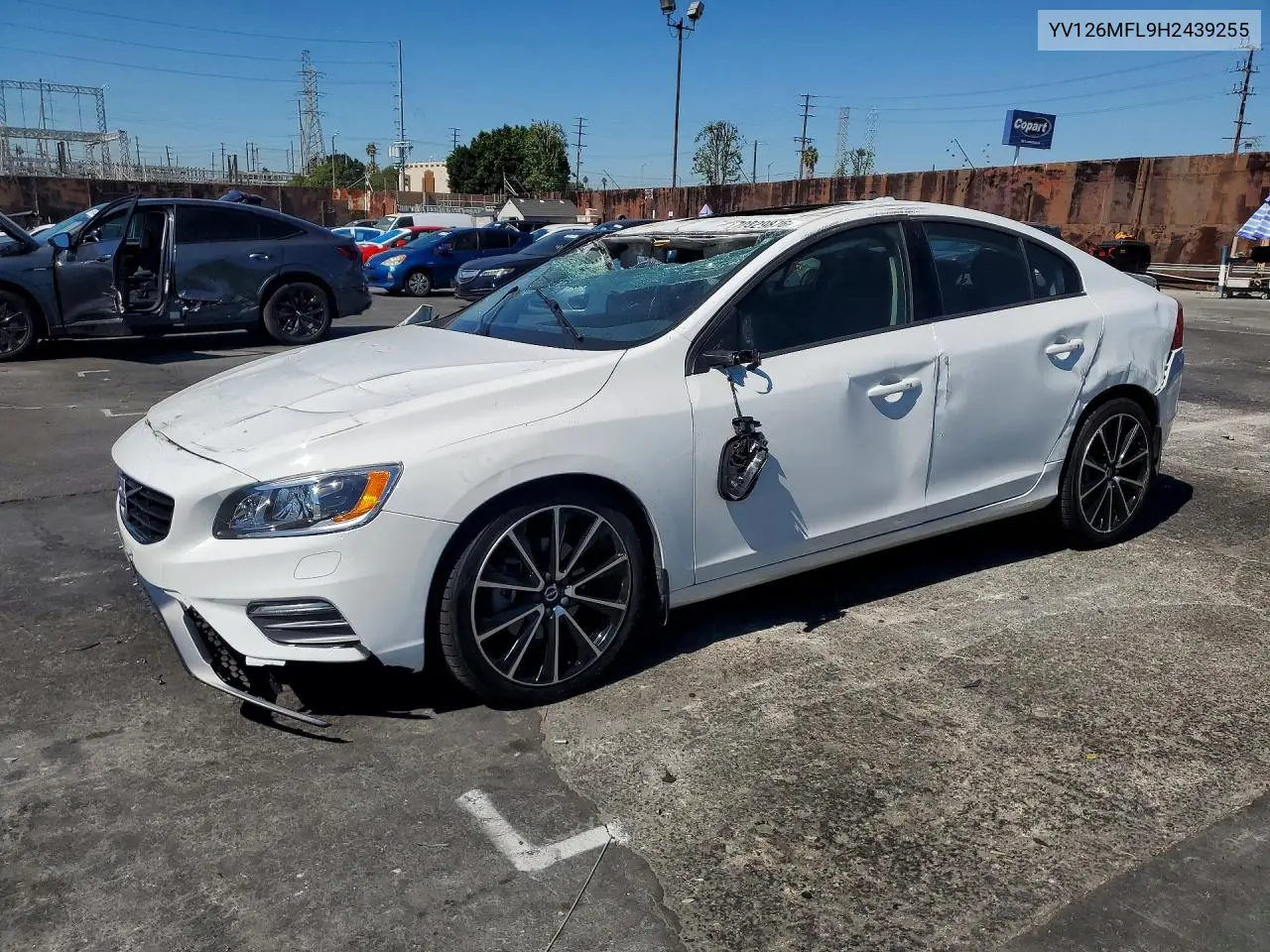 VOLVO S60 2017, VIN YV126MFL9H2439255