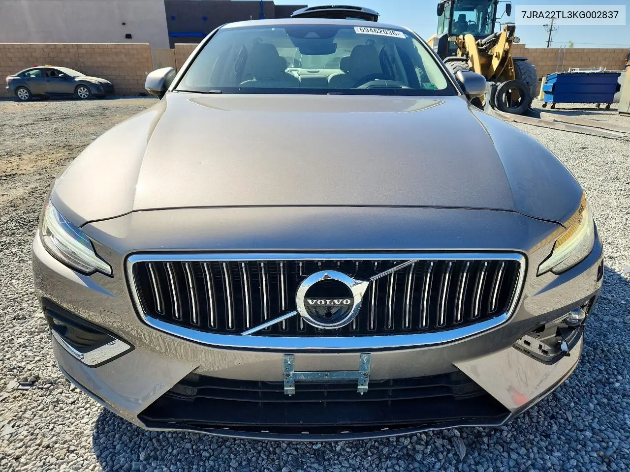 2019 VOLVO S60 VIN 7JRA22TL3KG002837 — фото 5