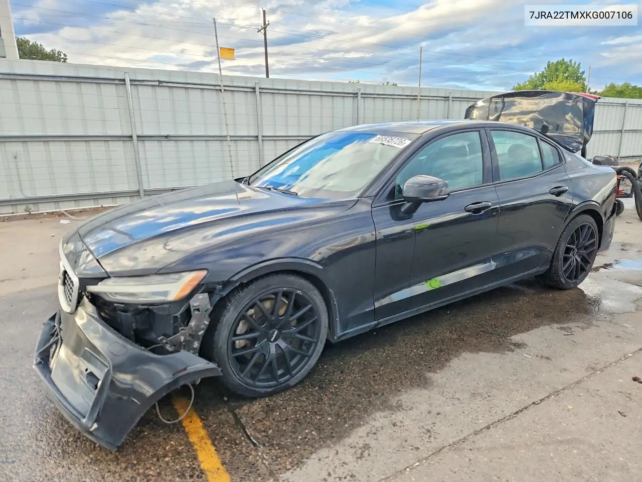 VOLVO S60 2019, VIN 7JRA22TMXKG007106