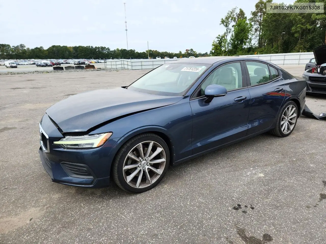 VOLVO S60 2019, VIN 7JR102FK7KG015308