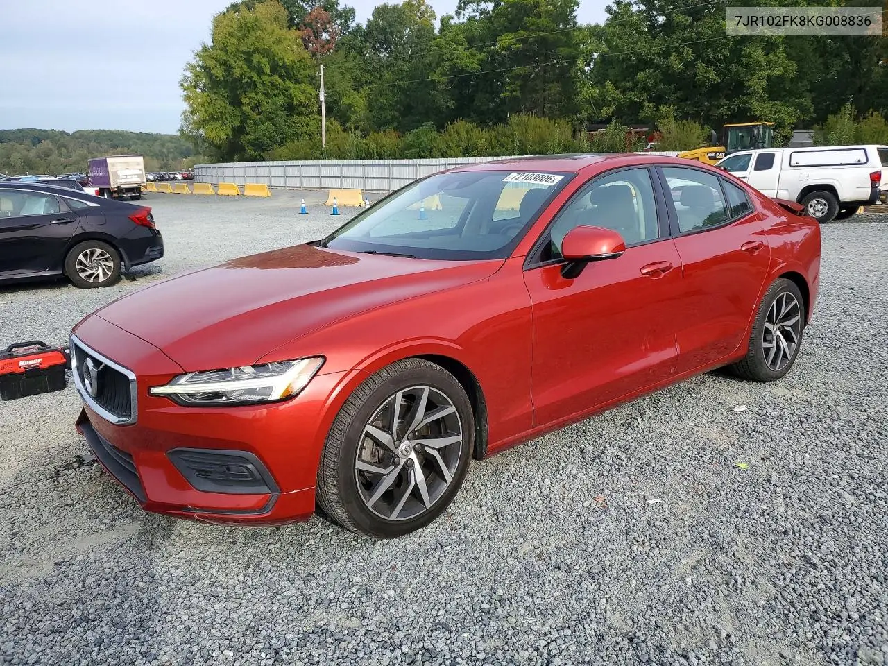 VOLVO S60 2019, VIN 7JR102FK8KG008836