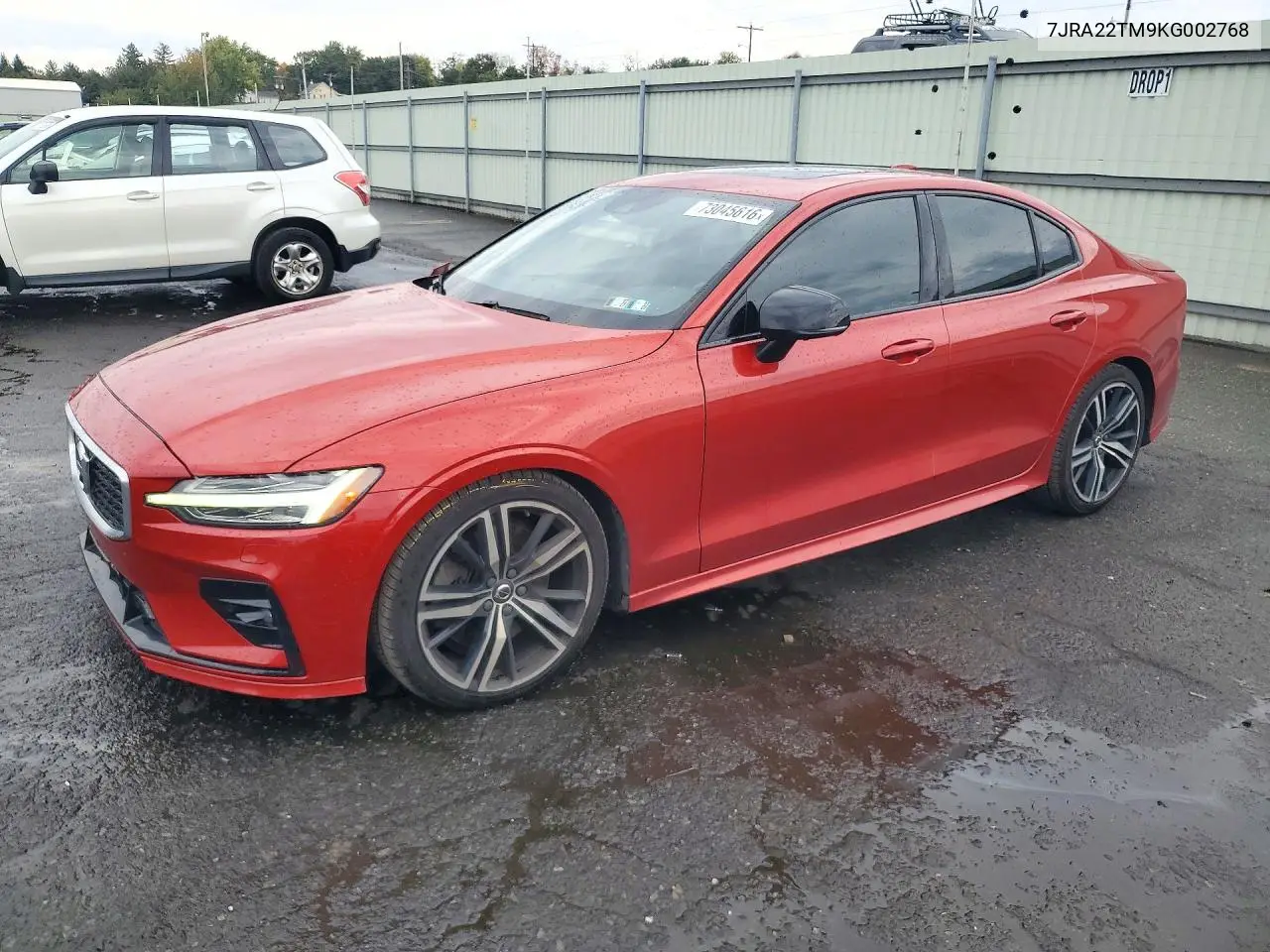 VOLVO S60 2019, VIN 7JRA22TM9KG002768