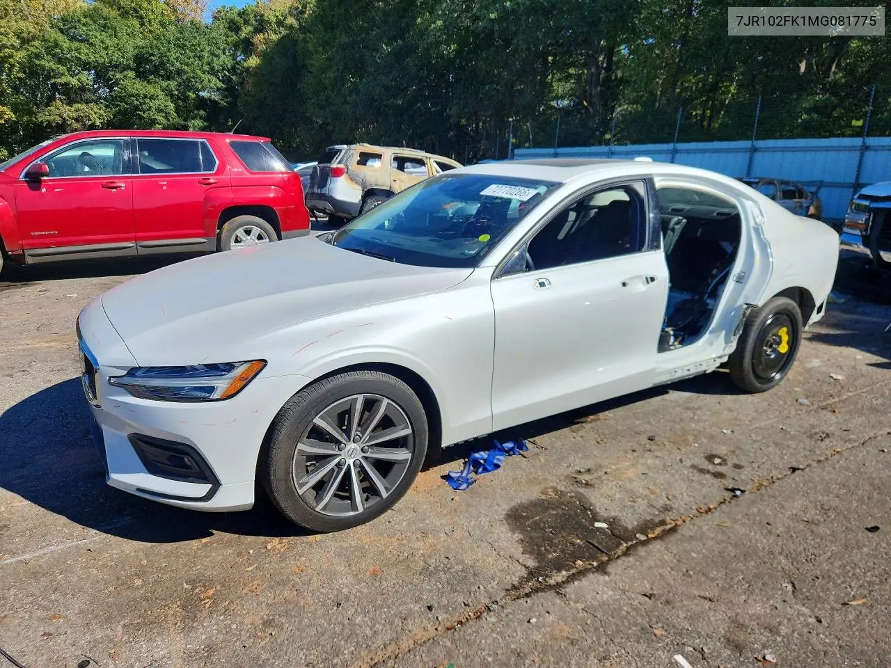 VOLVO S60 2021, VIN 7JR102FK1MG081775