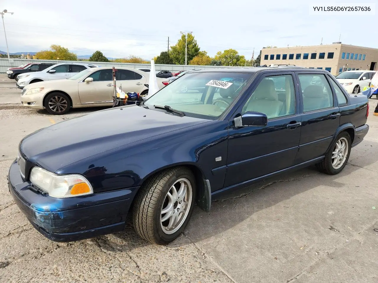VOLVO S70 2000, VIN YV1LS56D6Y2657636
