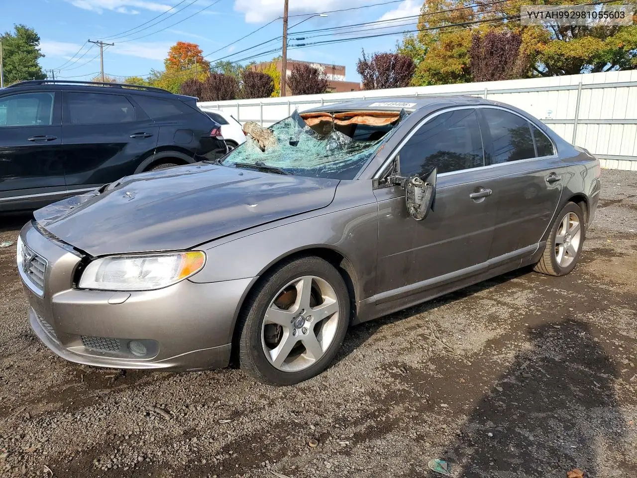 VOLVO S80 2008, VIN YV1AH992981055603