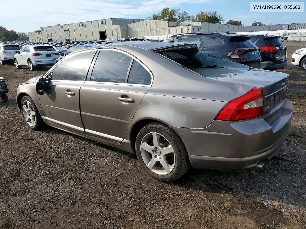 2008 VOLVO S80 VIN YV1AH992981055603 — фото 2