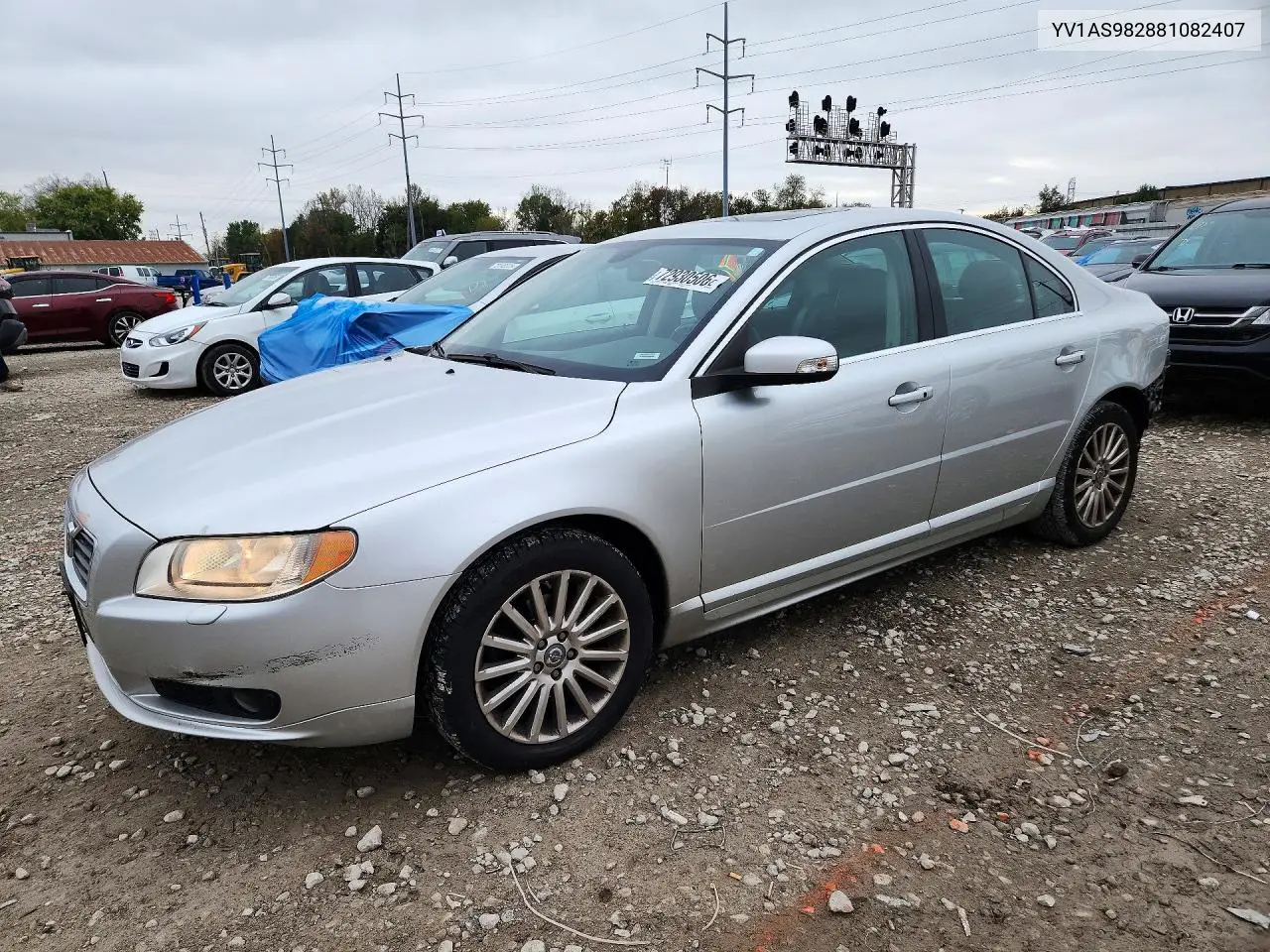 VOLVO S80 2008, VIN YV1AS982881082407