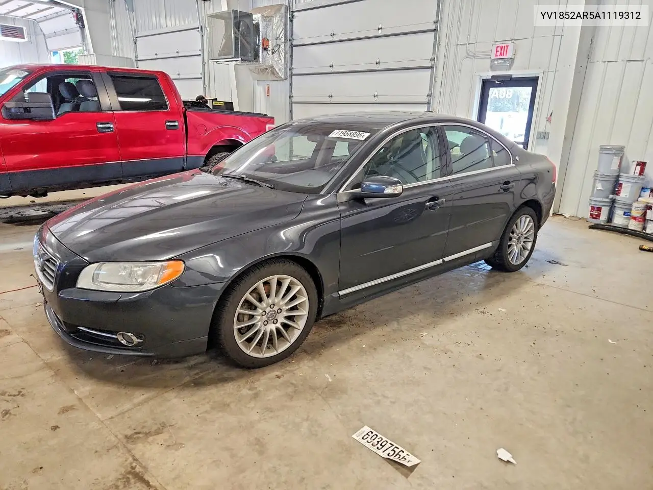 VOLVO S80 2010, VIN YV1852AR5A1119312