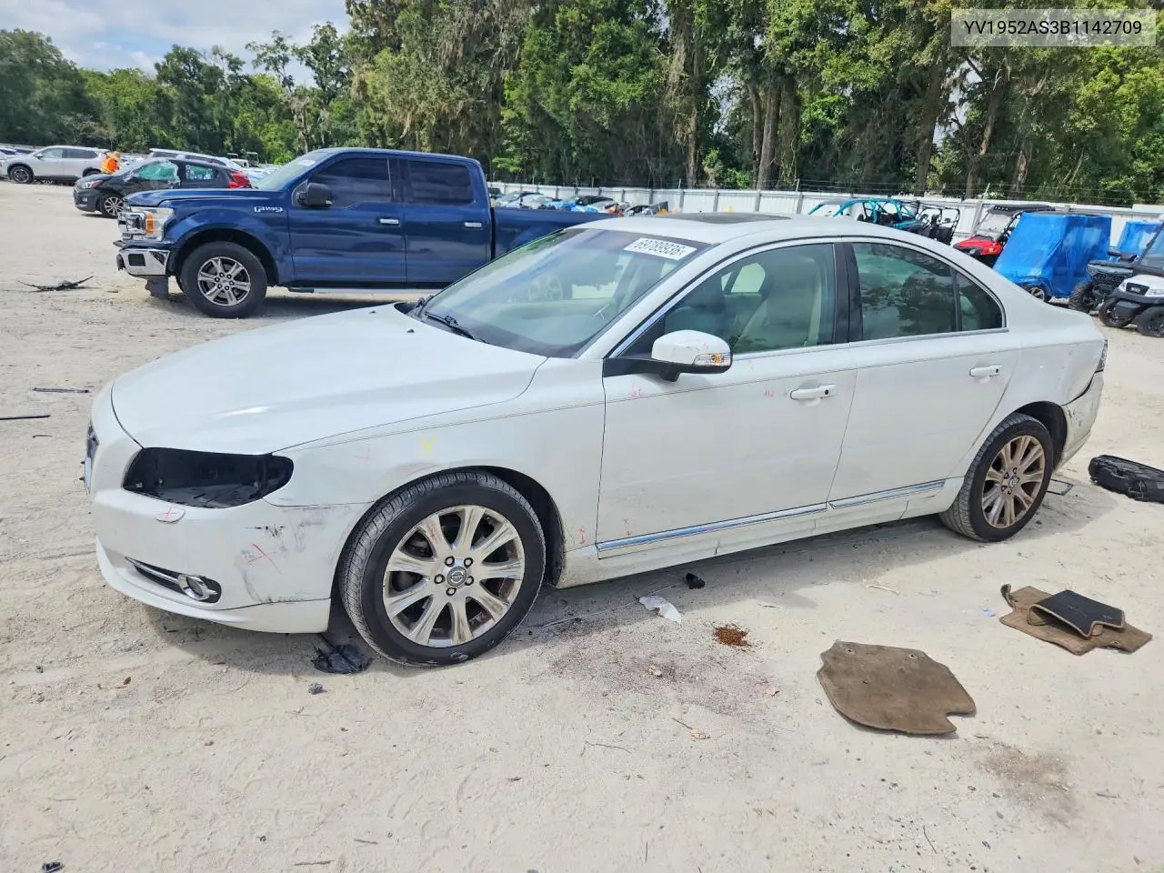 VOLVO S80 2011, VIN YV1952AS3B1142709