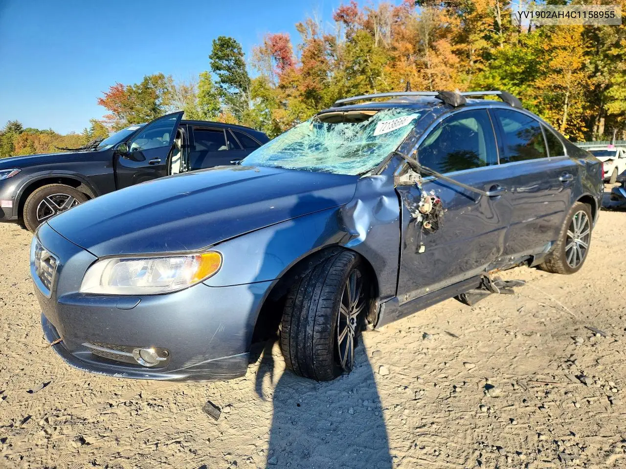 VOLVO S80 2012, VIN YV1902AH4C1158955