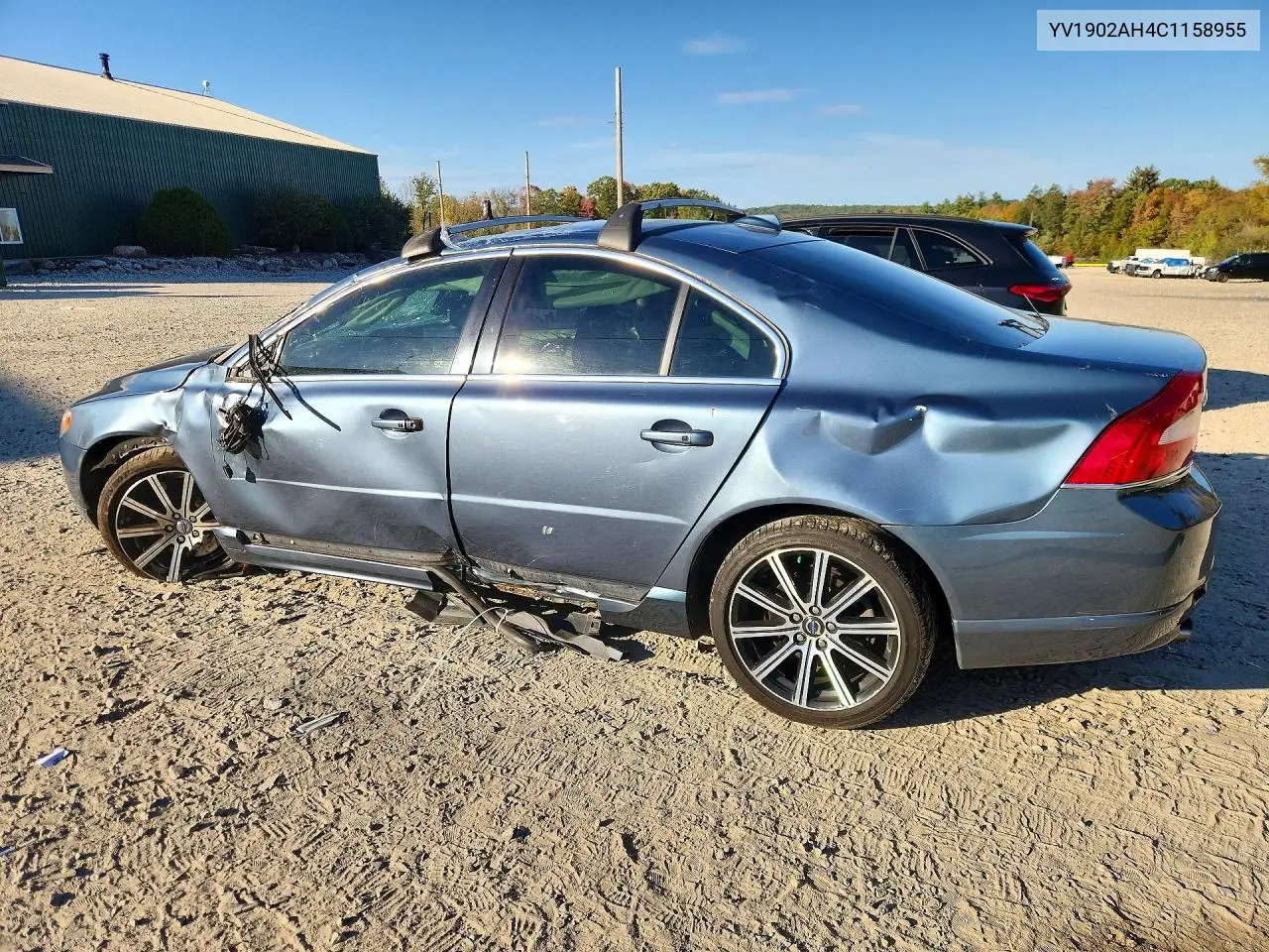 2012 VOLVO S80 VIN YV1902AH4C1158955 — фото 2