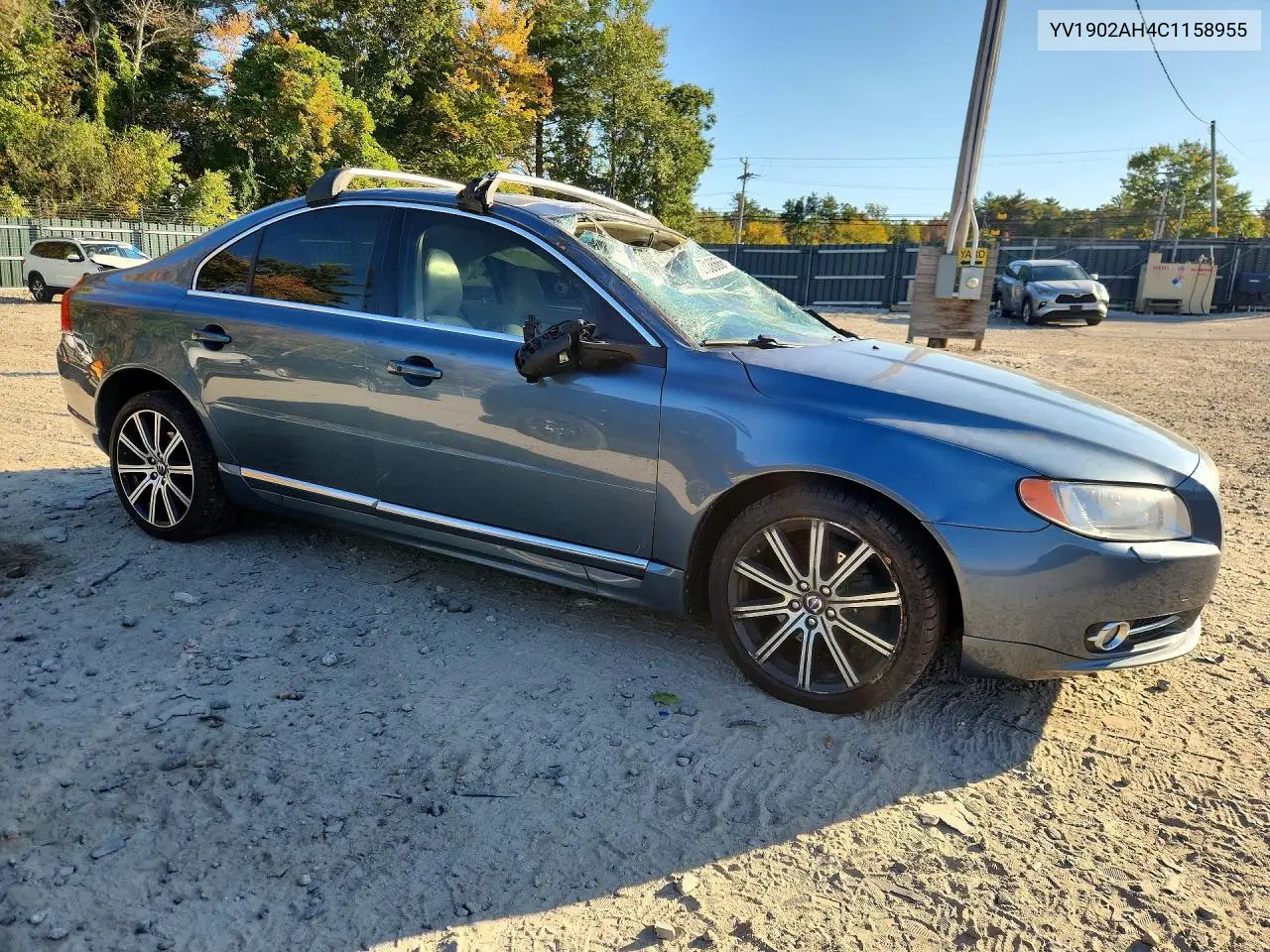2012 VOLVO S80 VIN YV1902AH4C1158955 — фото 4