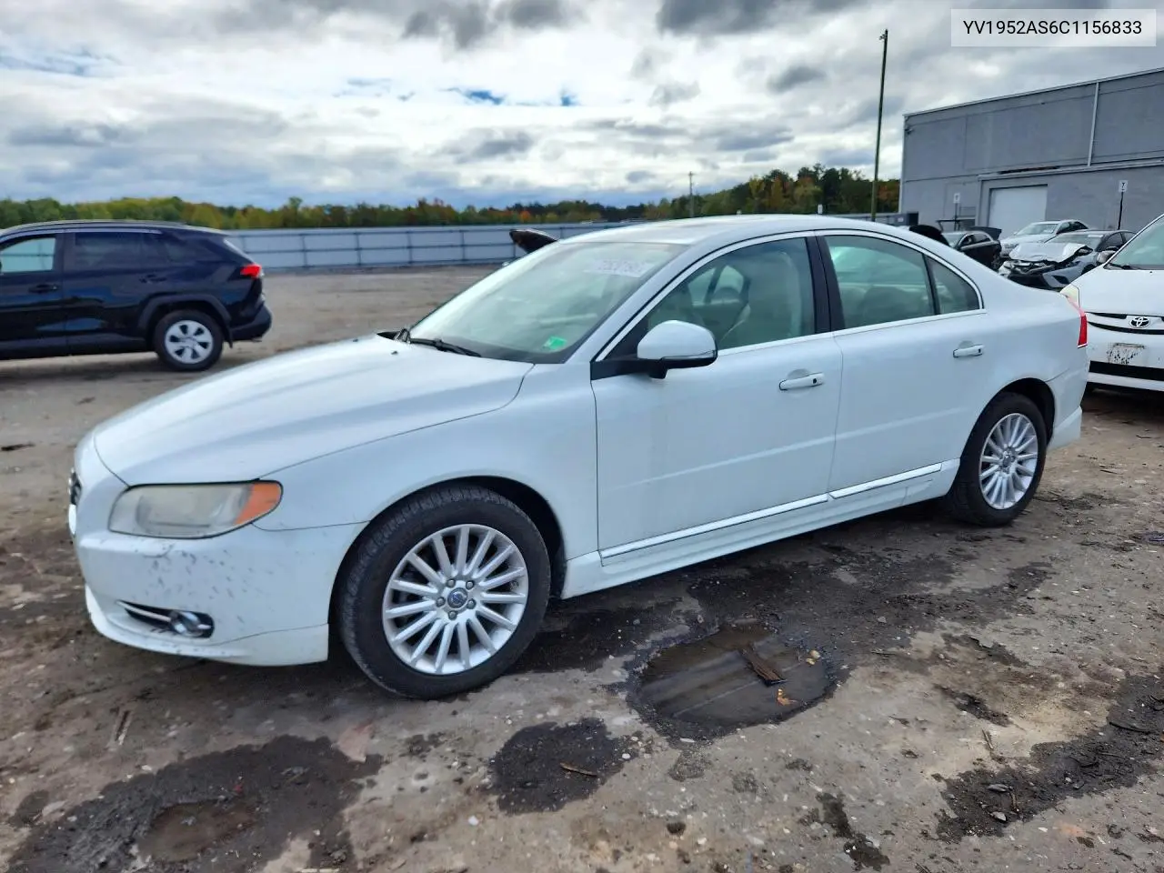 VOLVO S80 2012, VIN YV1952AS6C1156833