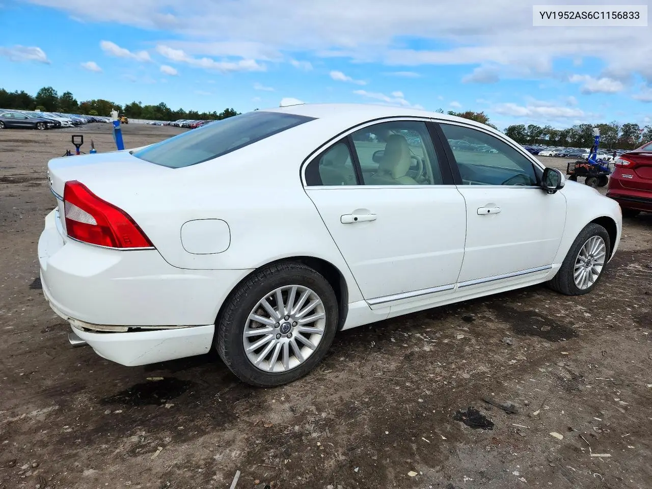 2012 VOLVO S80 VIN YV1952AS6C1156833 — фото 3