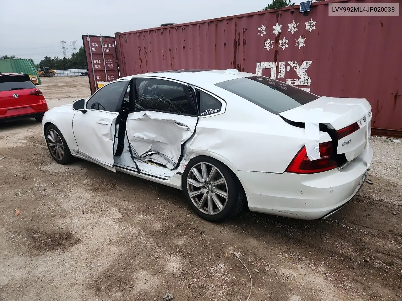 2018 VOLVO S90 VIN LVY992ML4JP020038 — фото 2