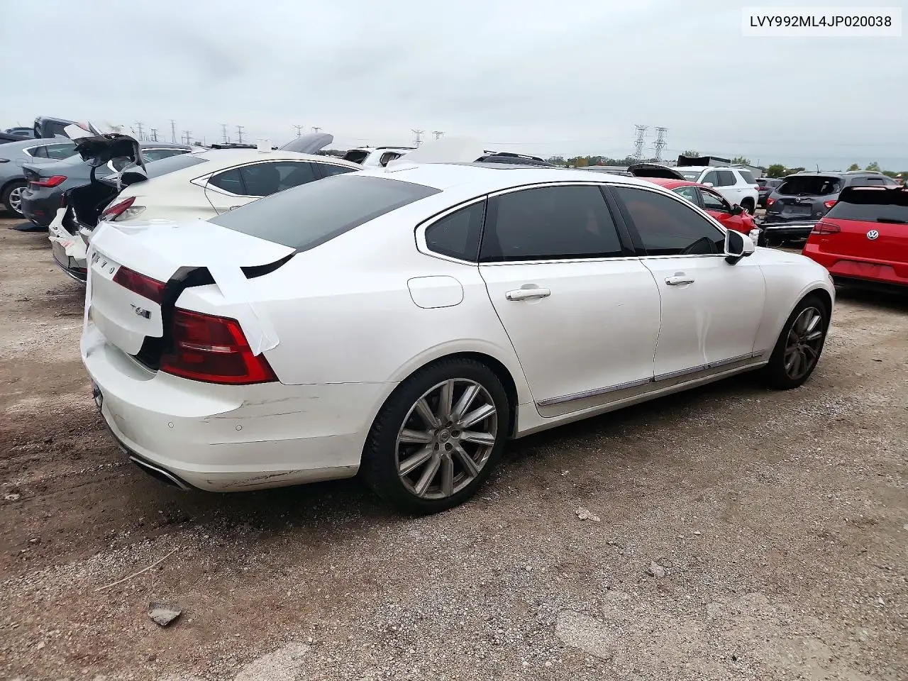 2018 VOLVO S90 VIN LVY992ML4JP020038 — фото 3