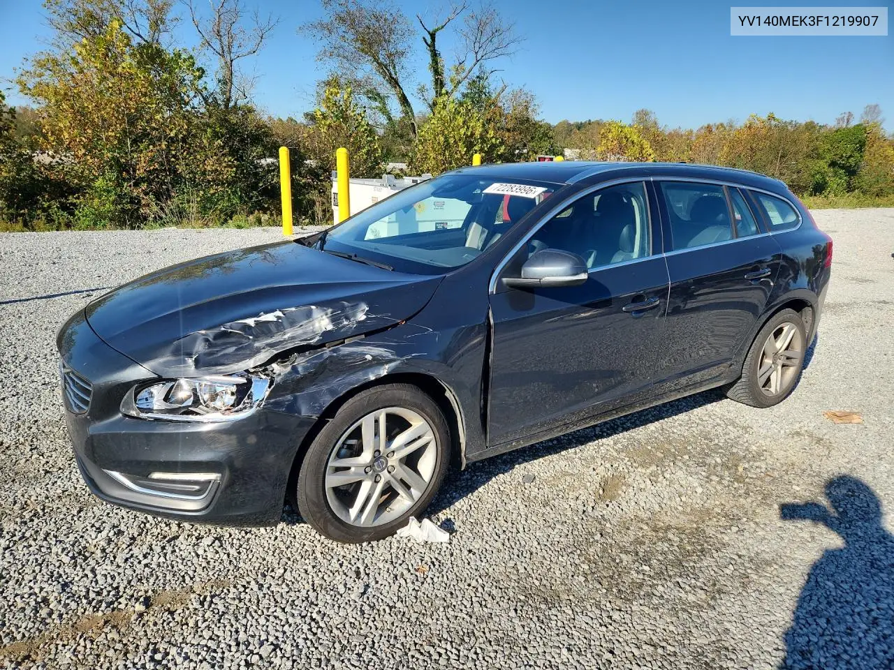 VOLVO V60 2015, VIN YV140MEK3F1219907