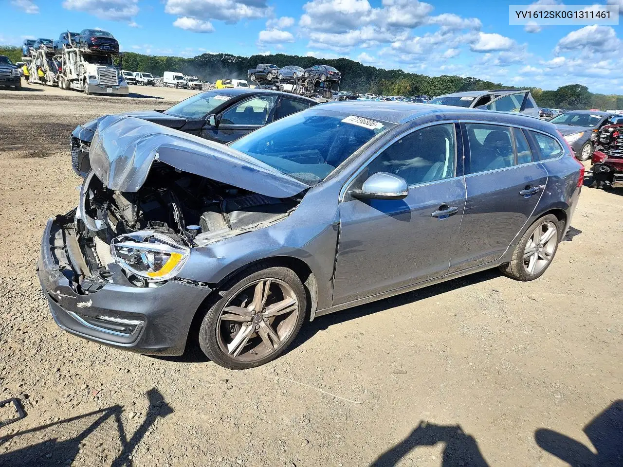 VOLVO V60 2016, VIN YV1612SK0G1311461