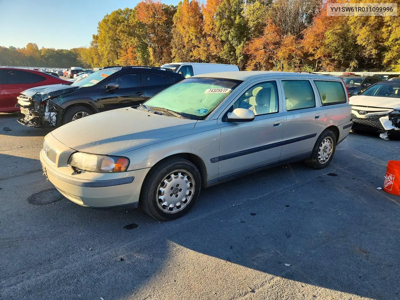 VOLVO V70 2001, VIN YV1SW61R011099996