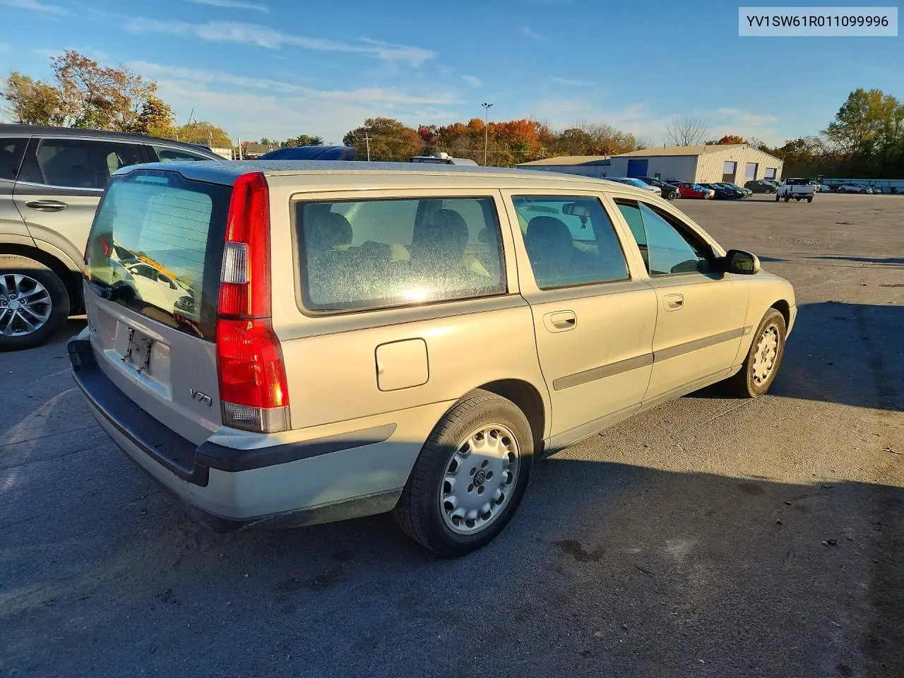 2001 VOLVO V70 VIN YV1SW61R011099996 — фото 3