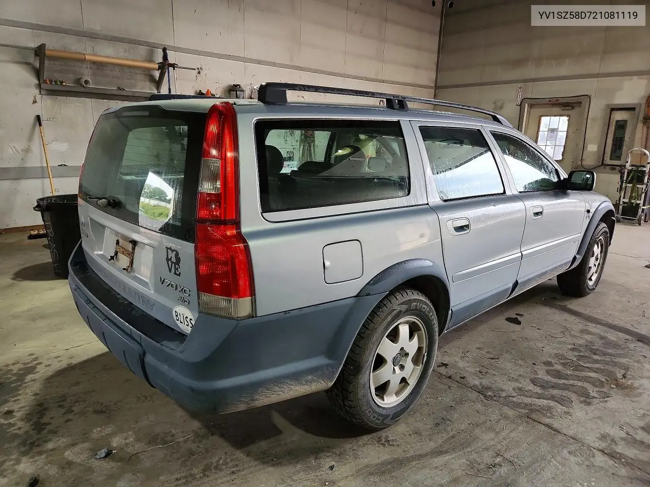 2002 VOLVO V70 VIN YV1SZ58D721081119 — фото 3