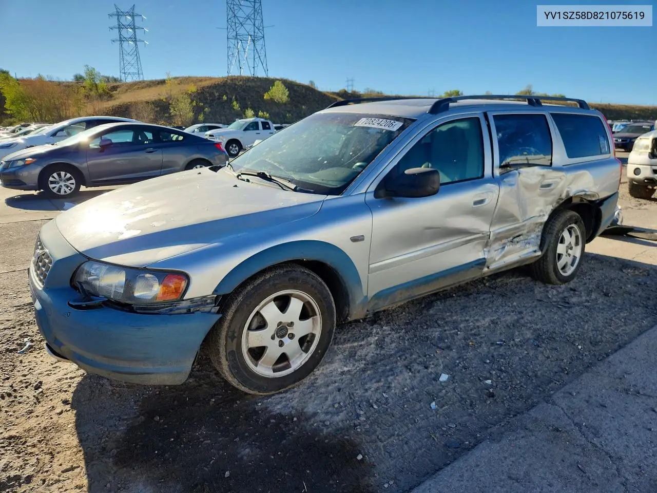 VOLVO V70 2002, VIN YV1SZ58D821075619