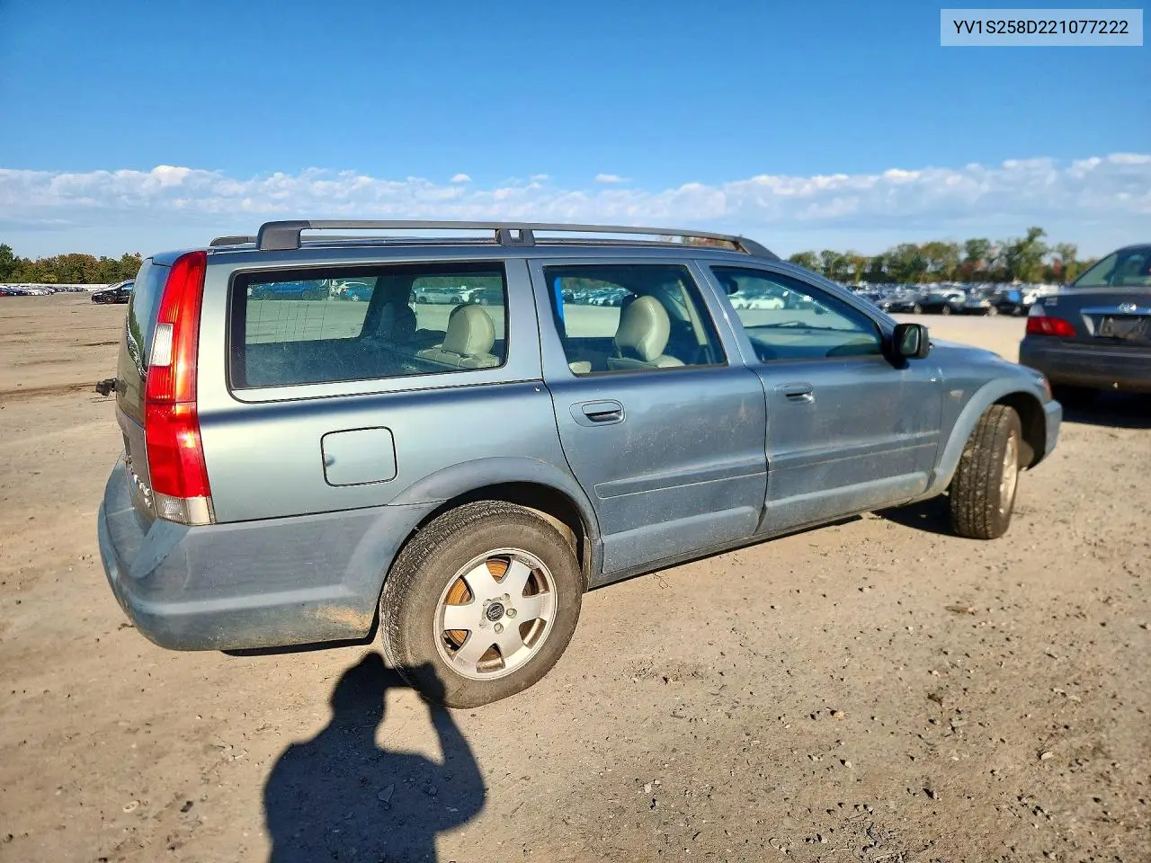 2002 VOLVO V70 VIN YV1S258D221077222 — фото 3