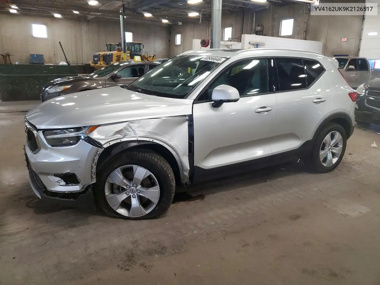 VOLVO XC40 2019, VIN YV4162UK9K2126517