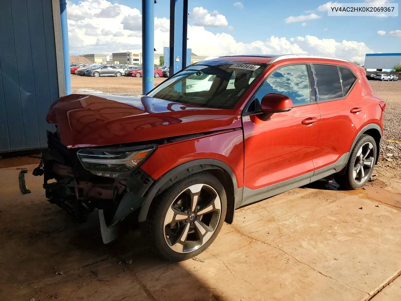 VOLVO XC40 2019, VIN YV4AC2HK0K2069367