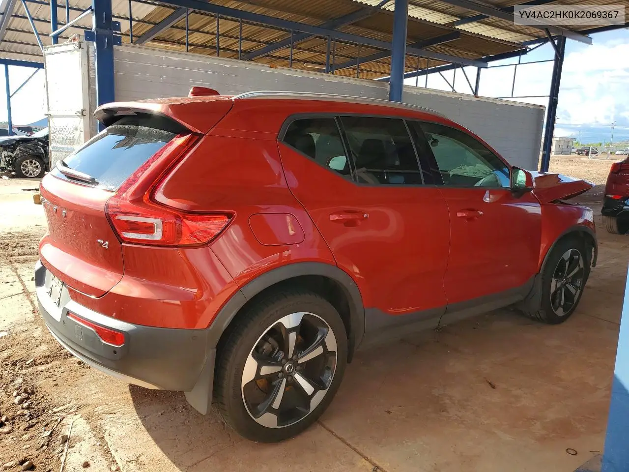 2019 VOLVO XC40 VIN YV4AC2HK0K2069367 — фото 3