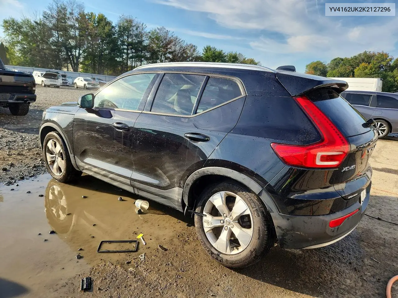 2019 VOLVO XC40 VIN YV4162UK2K2127296 — фото 2