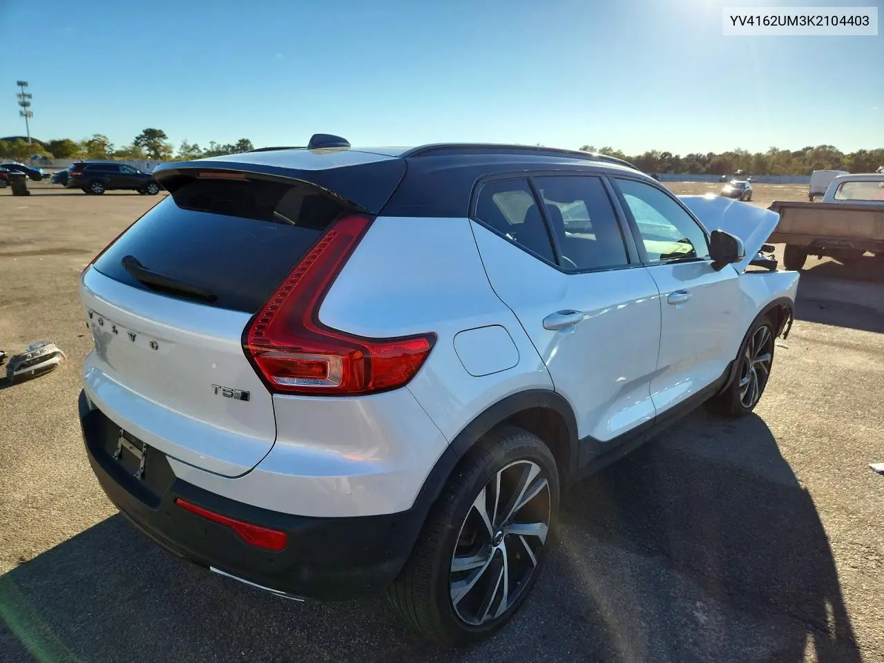 2019 VOLVO XC40 VIN YV4162UM3K2104403 — фото 3