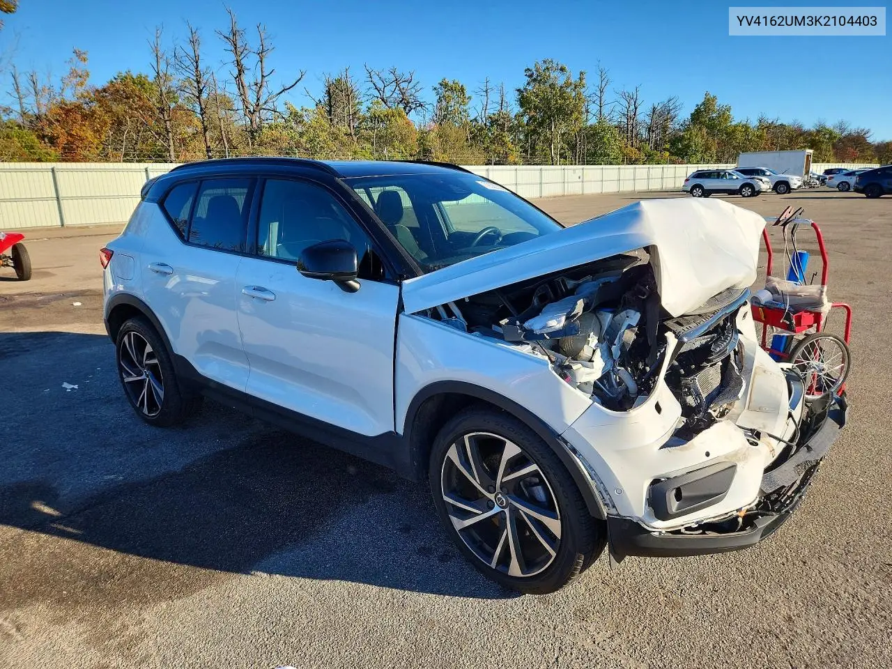 2019 VOLVO XC40 VIN YV4162UM3K2104403 — фото 4