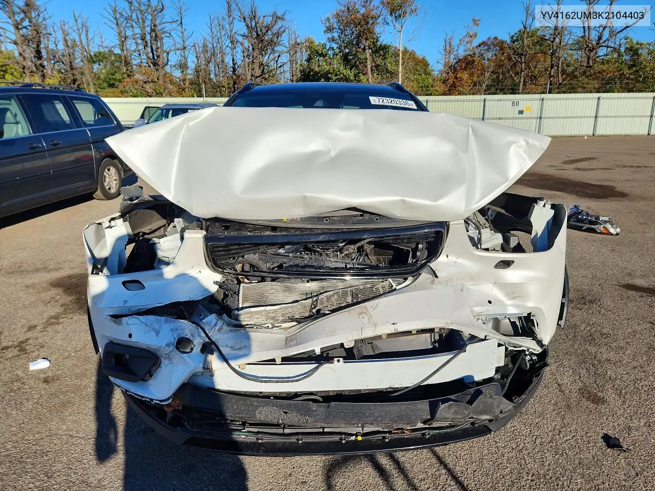 2019 VOLVO XC40 VIN YV4162UM3K2104403 — фото 5