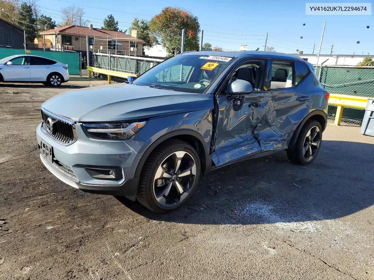 VOLVO XC40 2020, VIN YV4162UK7L2294674
