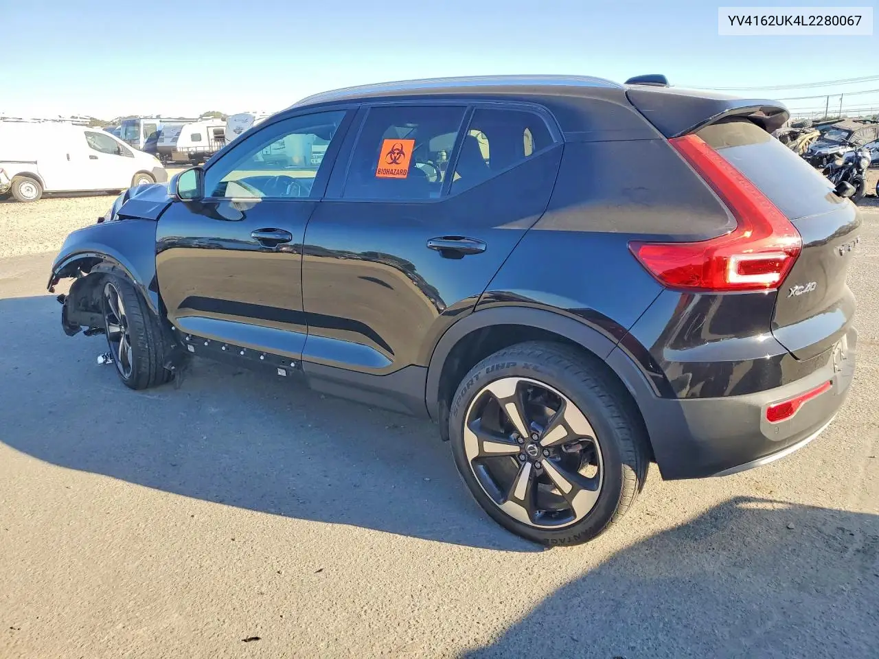 2022 VOLVO XC40 VIN YV4162UK4L2280067 — фото 2