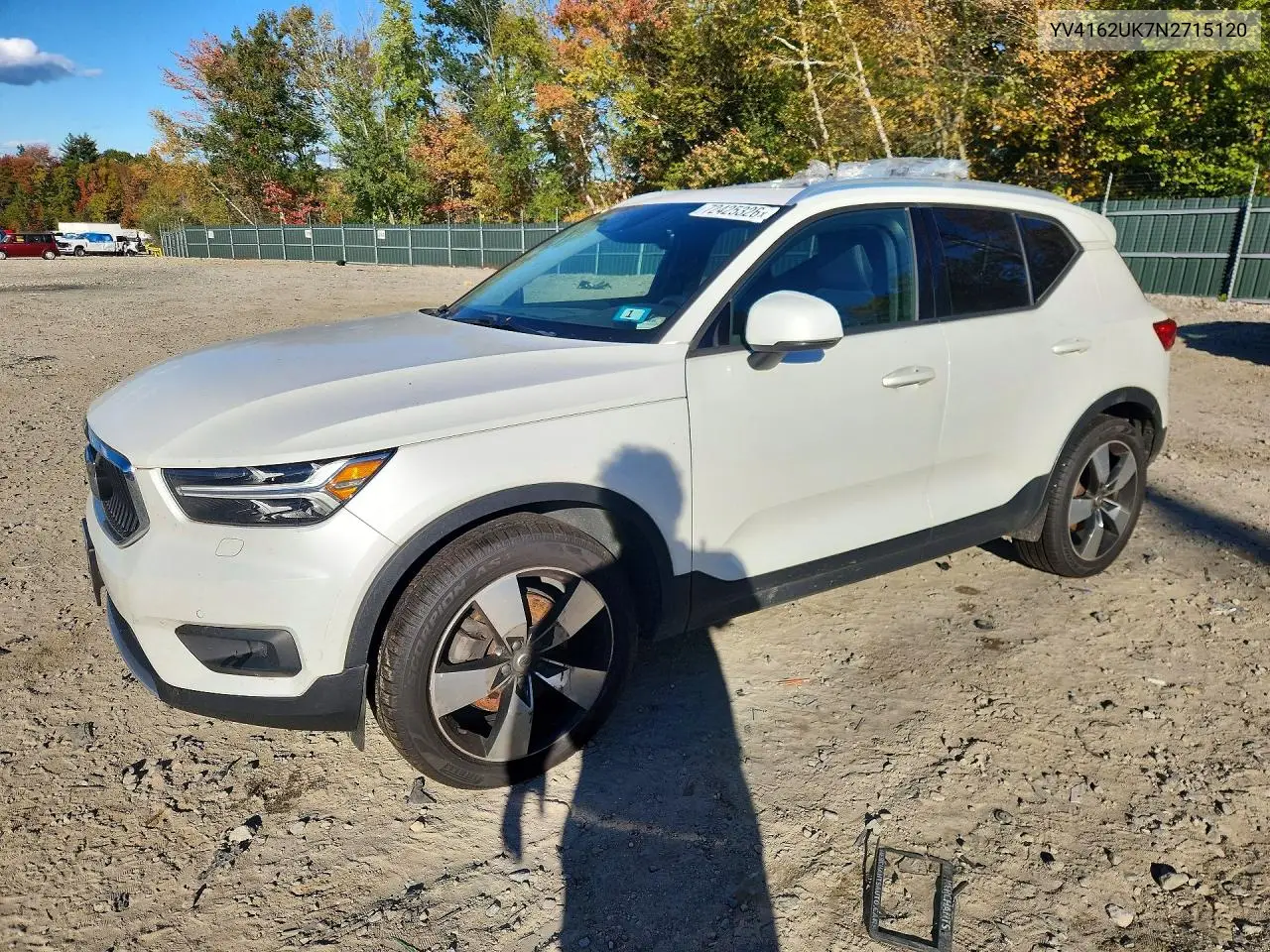 VOLVO XC40 2022, VIN YV4162UK7N2715120