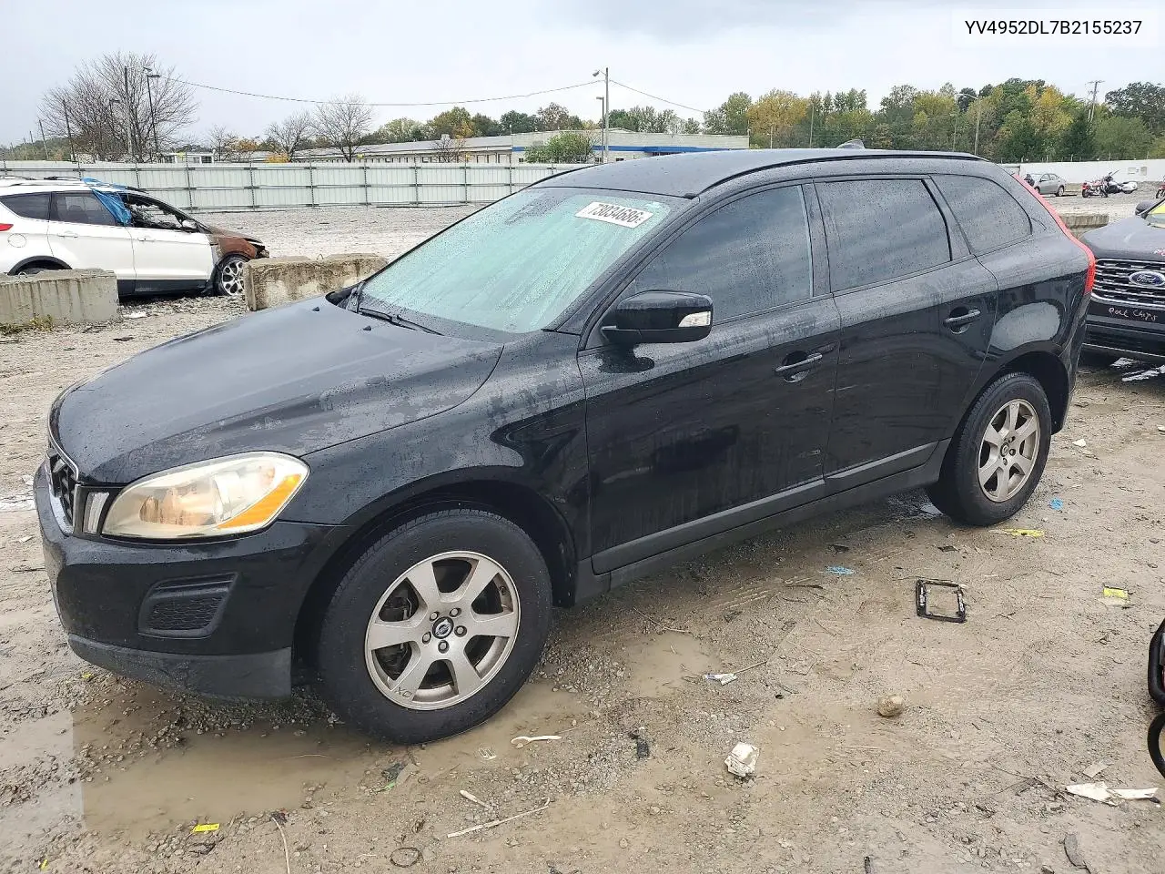 VOLVO XC60 2011, VIN YV4952DL7B2155237