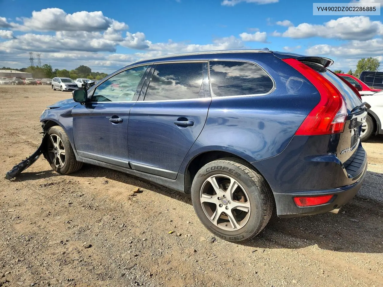 2012 VOLVO XC60 VIN YV4902DZ0C2286885 — фото 2