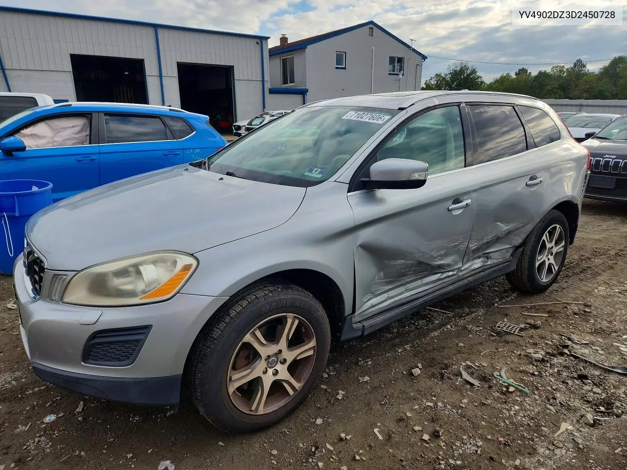 VOLVO XC60 2013, VIN YV4902DZ3D2450728