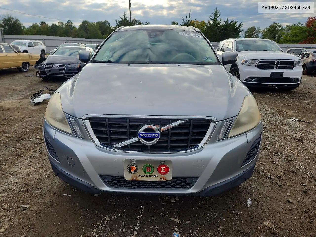2013 VOLVO XC60 VIN YV4902DZ3D2450728 — фото 5