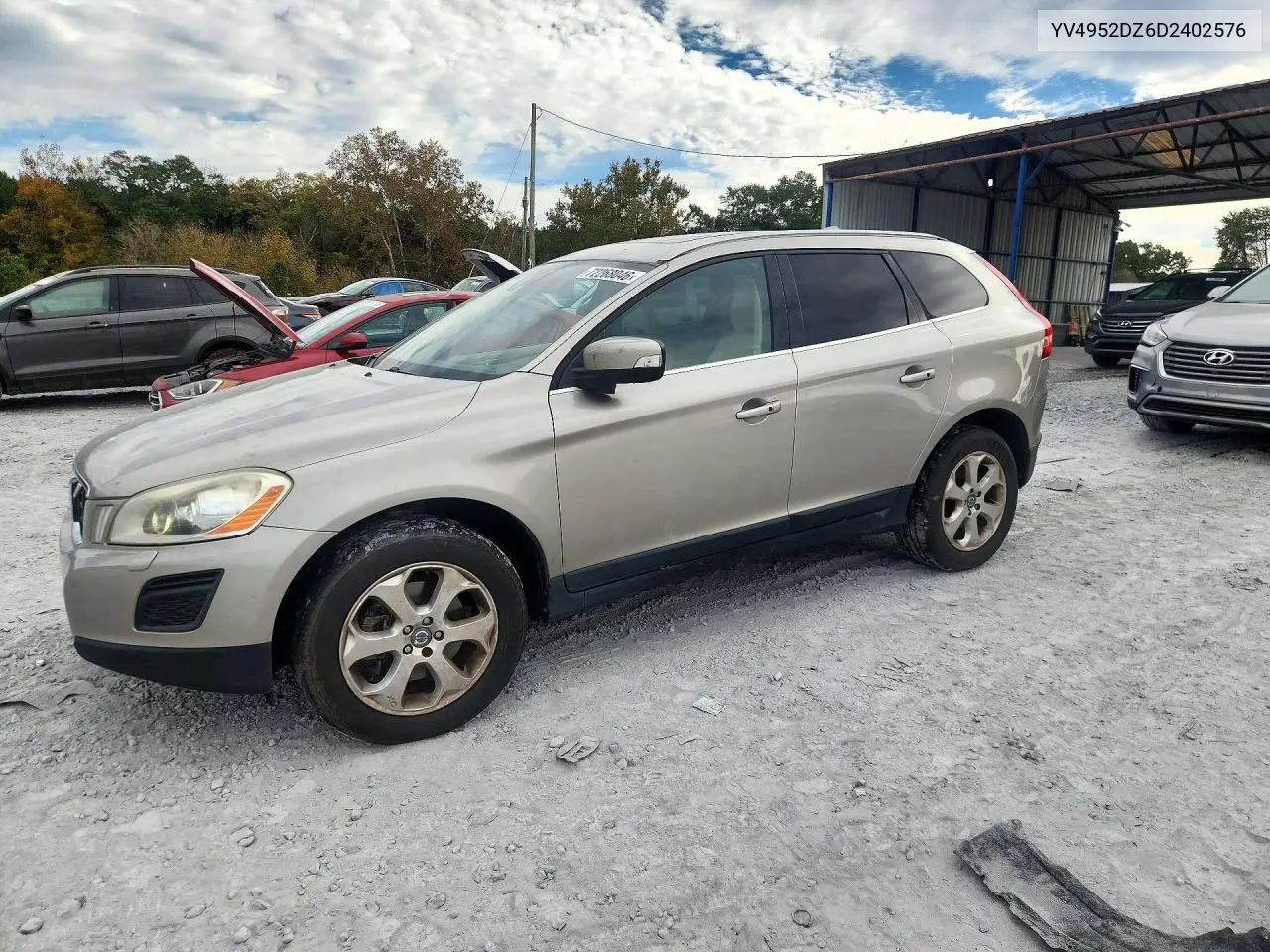 VOLVO XC60 2013, VIN YV4952DZ6D2402576