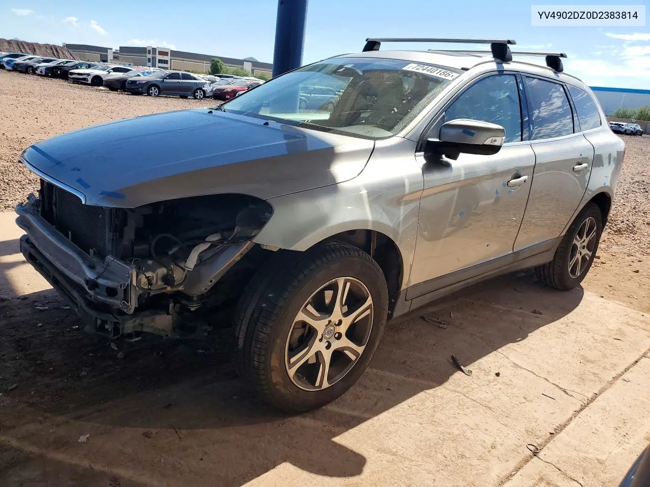 VOLVO XC60 2013, VIN YV4902DZ0D2383814